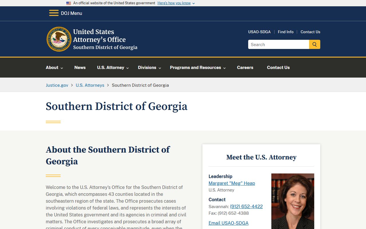 Chattahoochee County traffic court records U.S. Attorney contrast